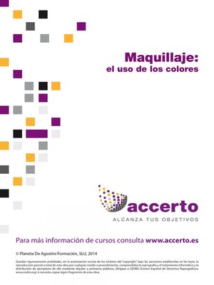 cover image of Maquillaje, el uso de los colores